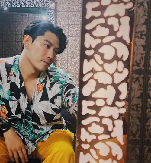 Holiday mode on! Embrace summer with vibrant printed outfits. Let Thai male celebrities show you how