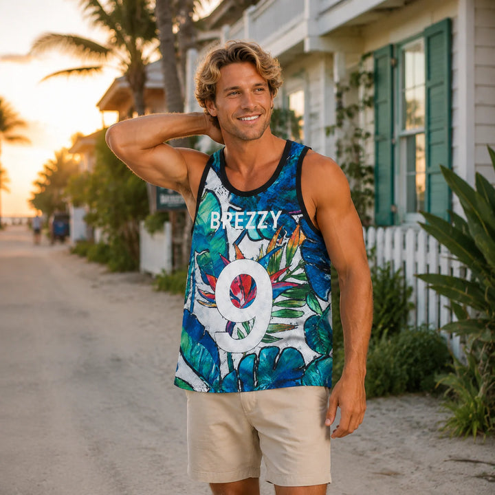 Men's Breezy 99 Tropical Graphic Tank Top - 街拍 3 - img_mqf56ial_a9173283