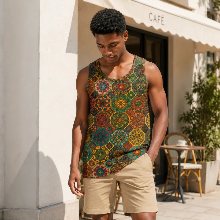 Men's Vintage Medallion Print Tank Top - 街拍 3 - img_mqf7atv5_b2b8e8e3