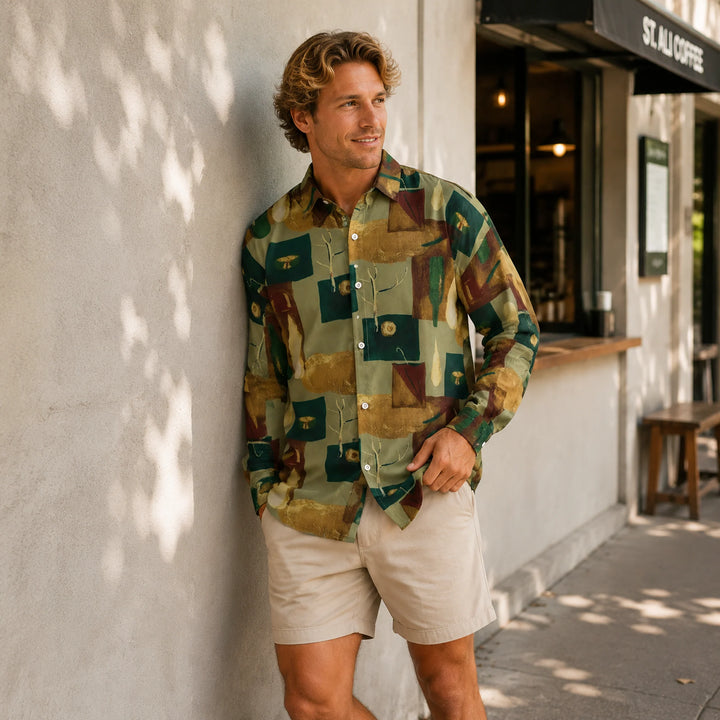 Abstract - Patterned Long - Sleeve Shirt - 街拍 3 - img_mqfdgqj4_7ec8934d