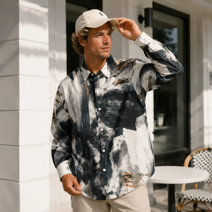 Abstract - Print Long - Sleeve Shirt - 街拍 3 - img_mqffmtw9_122c5267