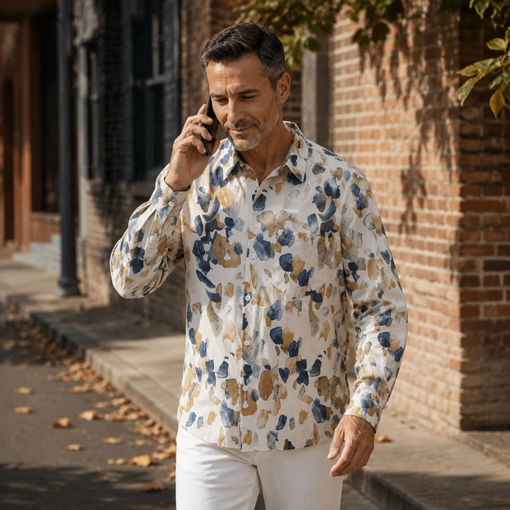 Abstract Print Long - Sleeve Shirt - 街拍 1 - img_mqfgez7x_8f3665e3