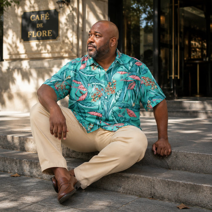 Tropical Print Short - Sleeve Shirt - 街拍 2 - img_mqgoe2rw_44bd79a5