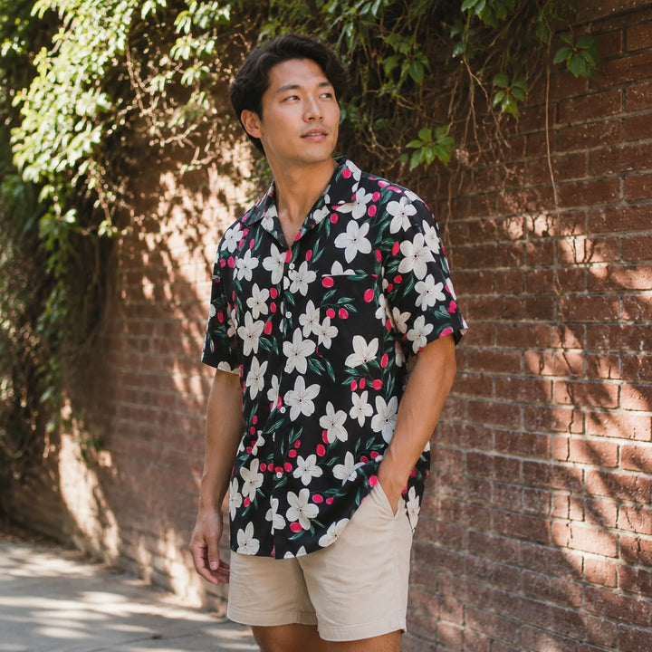 Floral - Print Short - Sleeve Shirt - 街拍 1 - img_mqgpgct1_11786878