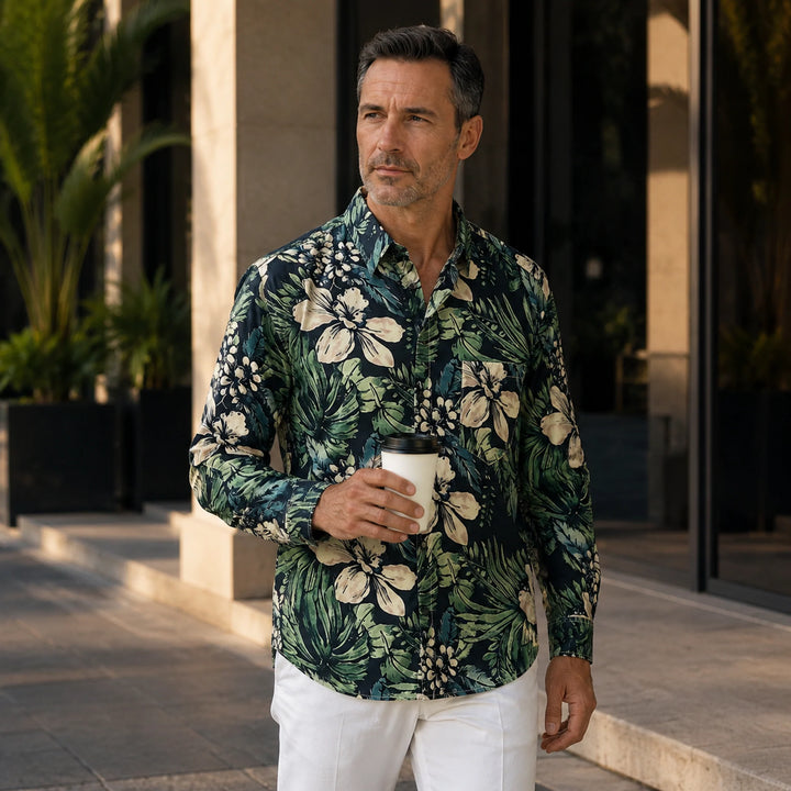 Tropical Floral Long - Sleeve Shirt - 街拍 3 - img_mqgpnk6l_56f80c69