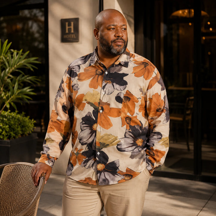 Floral - Print Long - Sleeve Shirt - 街拍 1 - img_mqh0dgvv_eace0209