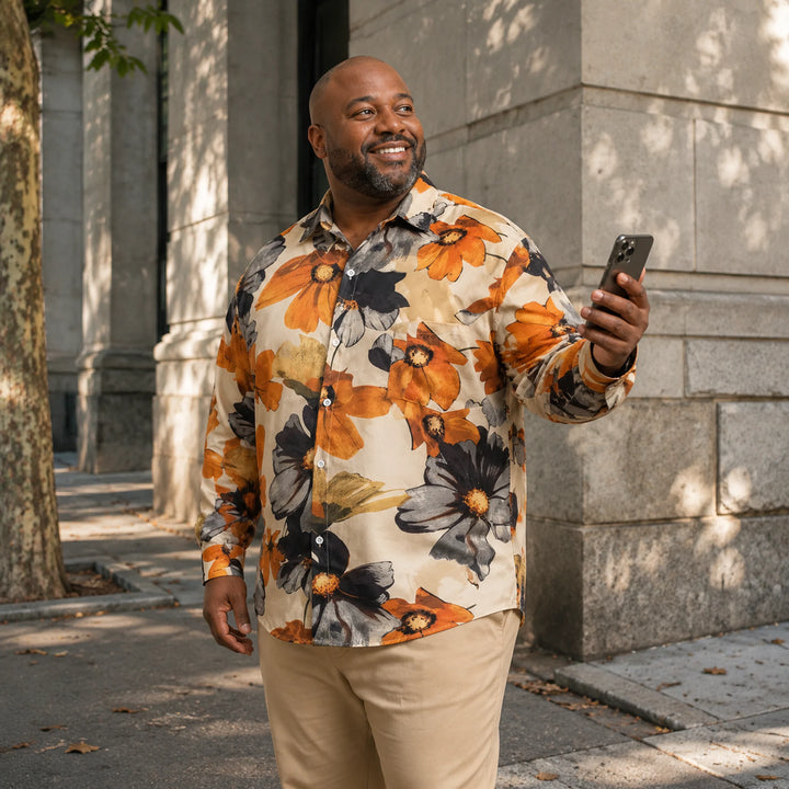 Floral - Print Long - Sleeve Shirt - 街拍 3 - img_mqh0eez0_d0be3846