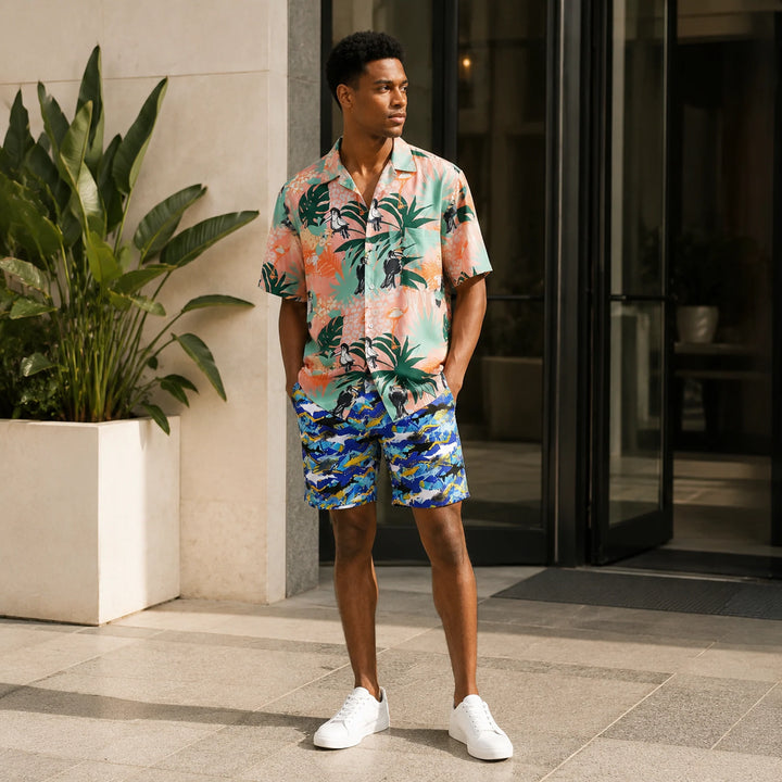 Men's Shark - Patterned Swim Shorts - 街拍 3 - img_mqh95ga3_7fc775b3