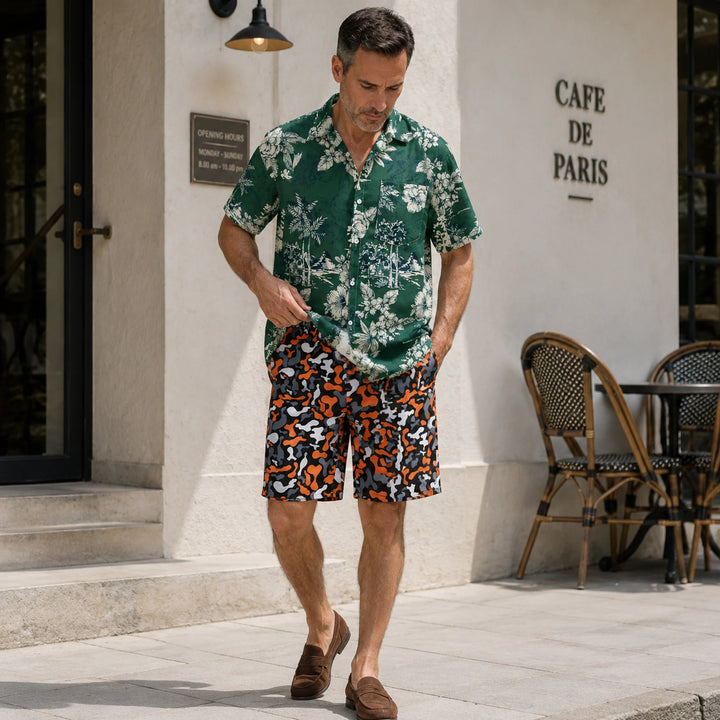 Orange Camouflage Pattern Swim Shorts - 街拍 1 - img_mqh9rwtt_74f4d3a5