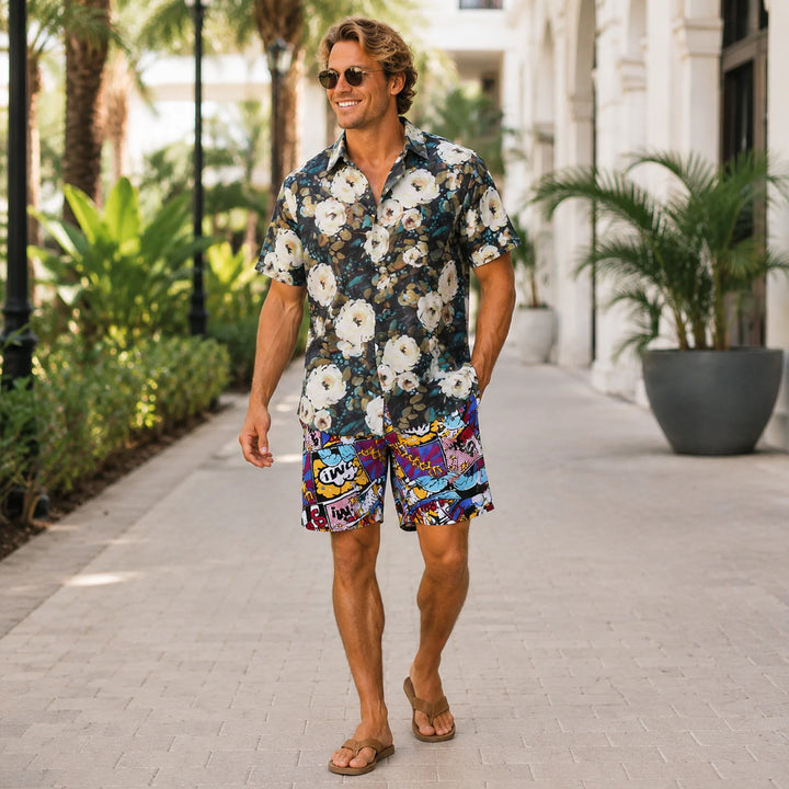 Pop Art Comic - Print Swim Shorts - 街拍 3 - img_mqhk8bv7_af4b9e1a