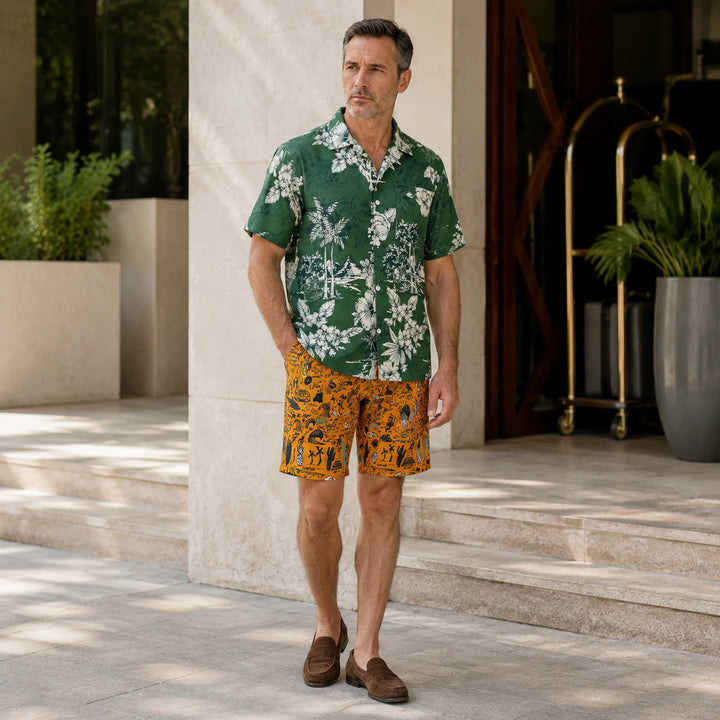 Vibrant Beach - Themed Men's Board Shorts - 街拍 2 - img_mqhkkwy5_d2b27607